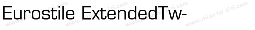 Eurostile ExtendedTw字体转换